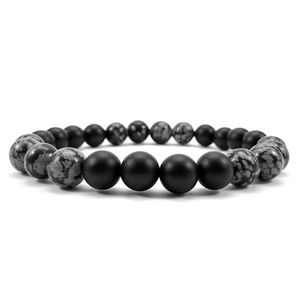 New beaded bracelet (Obsidian & Onyx Gemstones )